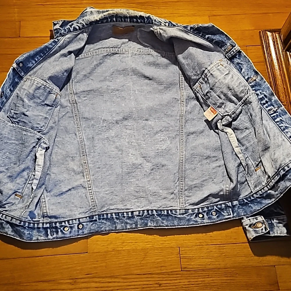 Levi's Vintage Acid Washed Denim Trucker Jacket Med Unisex